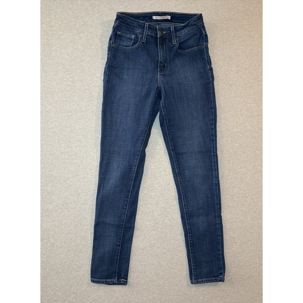Levi's 721 Woman's High Rise Skinny Dark Blue Jeans Size 25